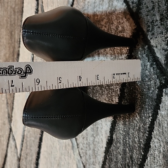 CHESS CITY CLASSIFIED BLACK PEEP-TOE HEEL PUMP STILETTO SHOE SIZE 8.5 - Picture 6 of 12